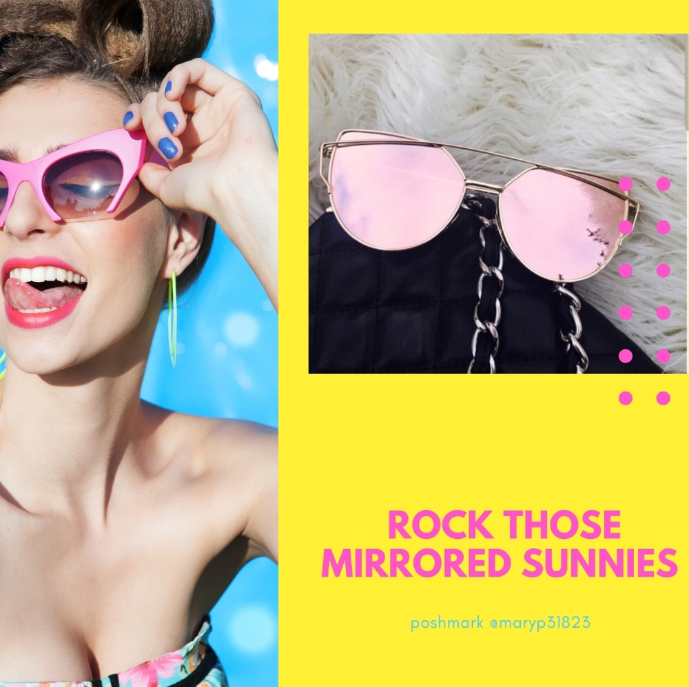 ⭐CAT-EYE MIRRORED SUNGLASSES